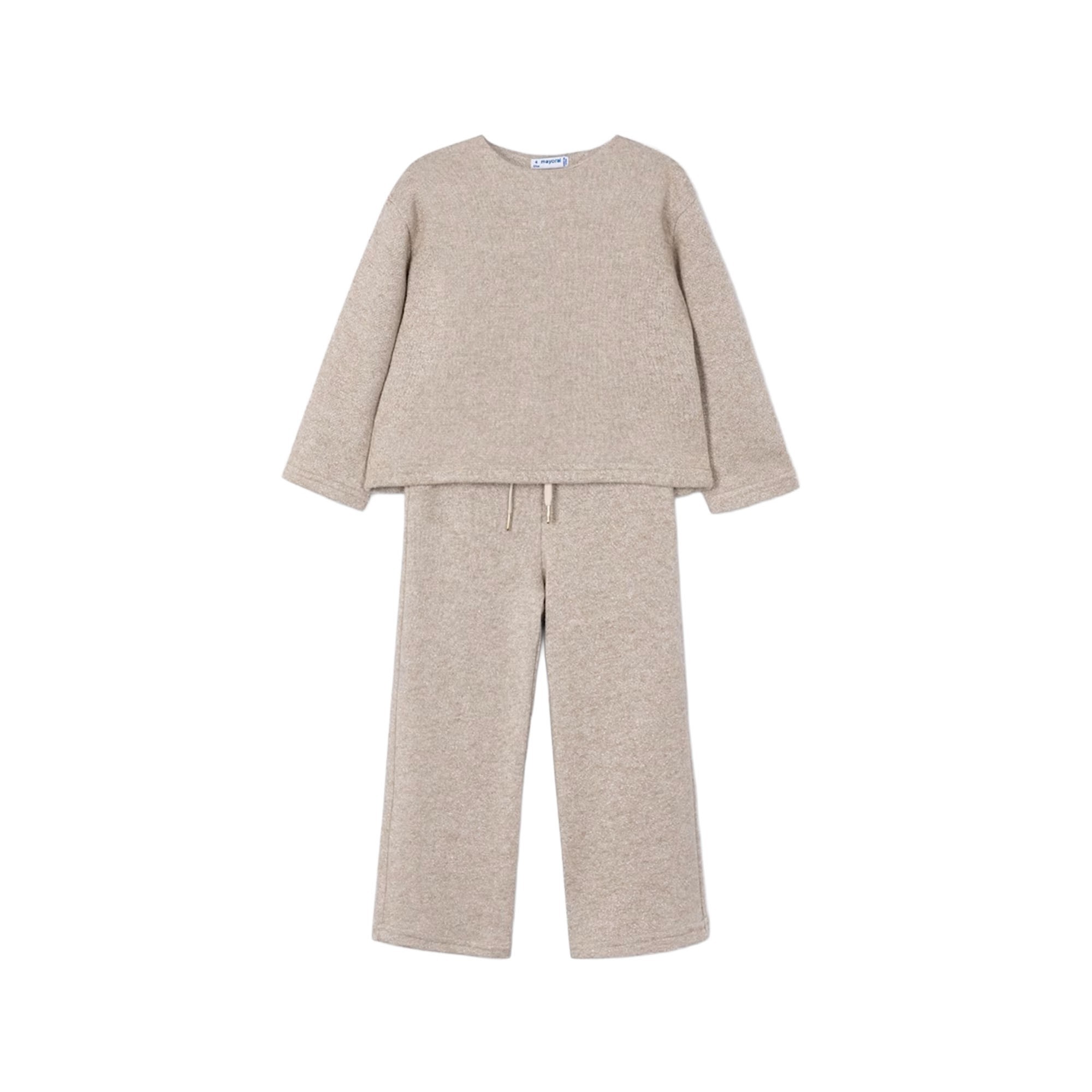 MAYORAL Completo 2 pezzi sabbia bambina