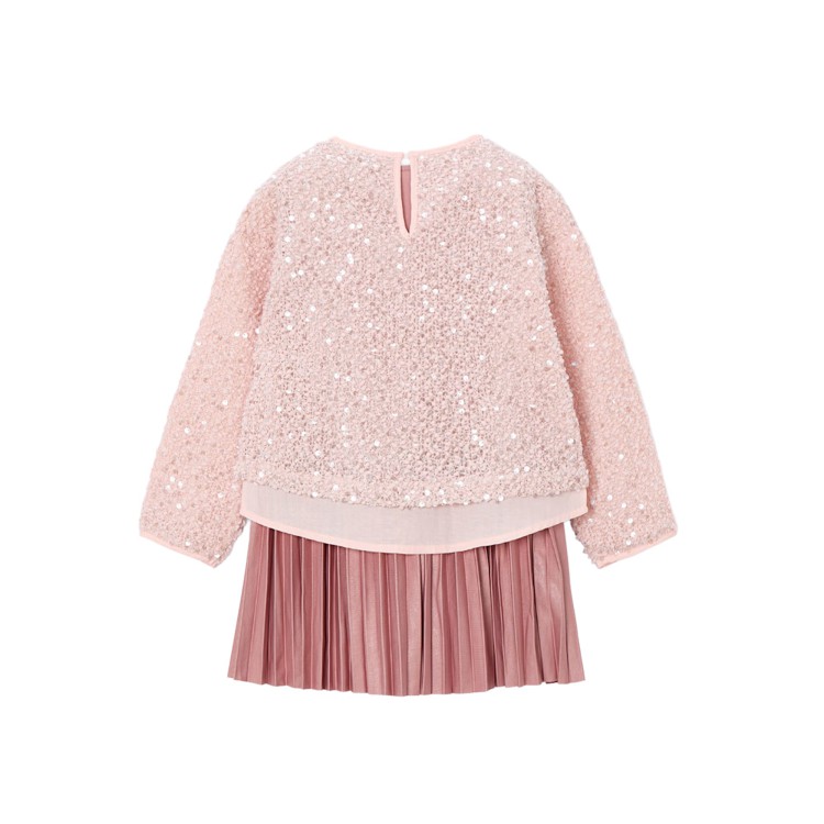 MAYORAL Abito rosa combinato bambina