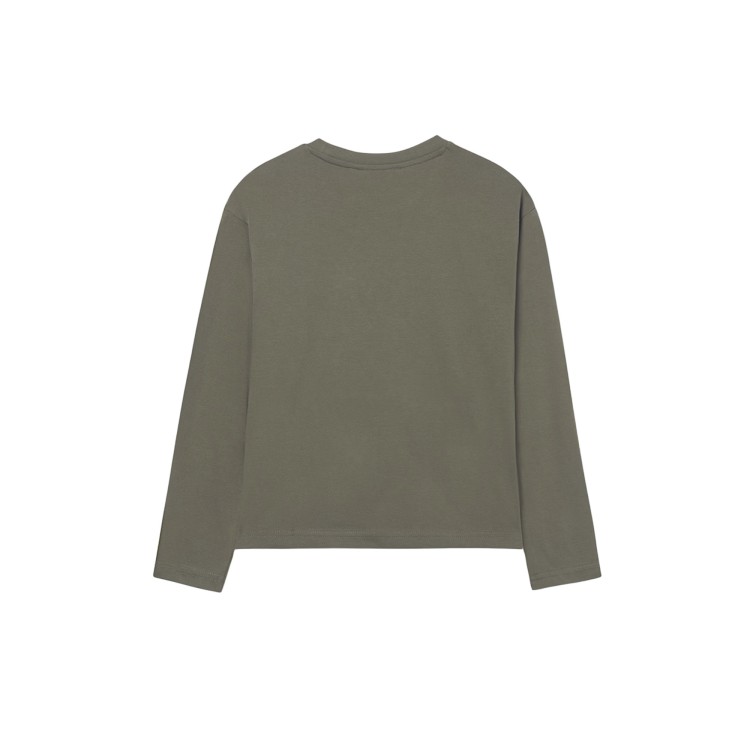 MAYORAL T-shirt oliva a manica lunga bambino