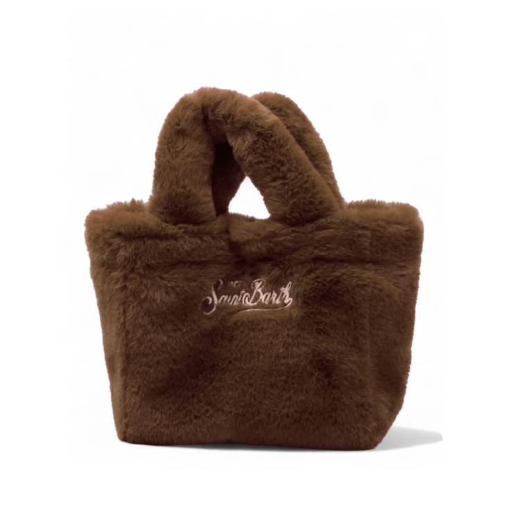 SAINT BARTH Borsa Colette marrone pelo bambina