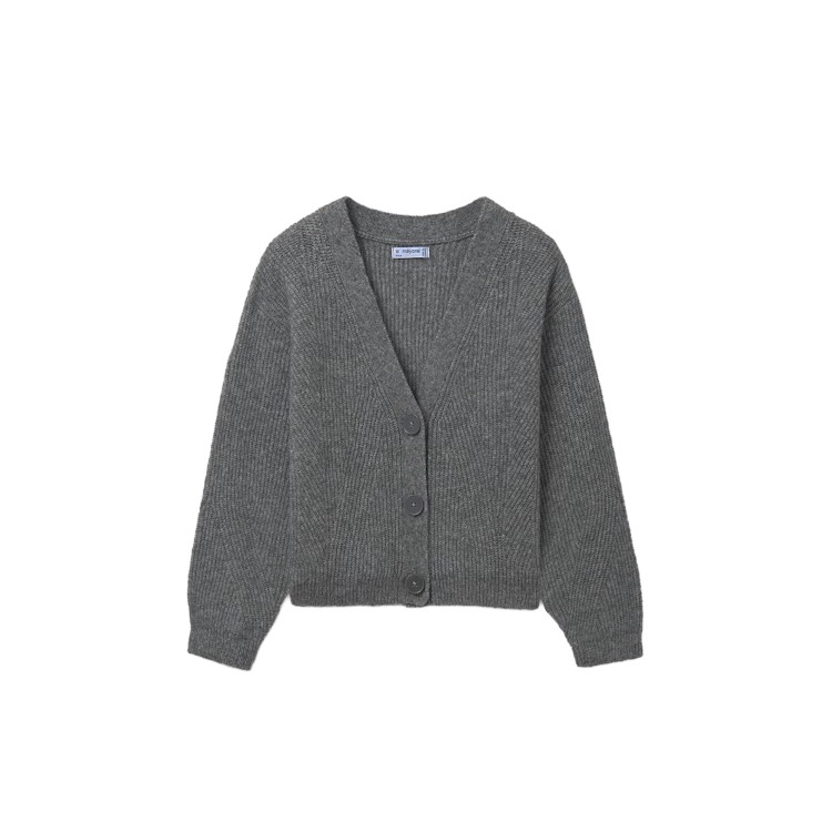 MAYORAL Cardigan grigio in maglia bambina