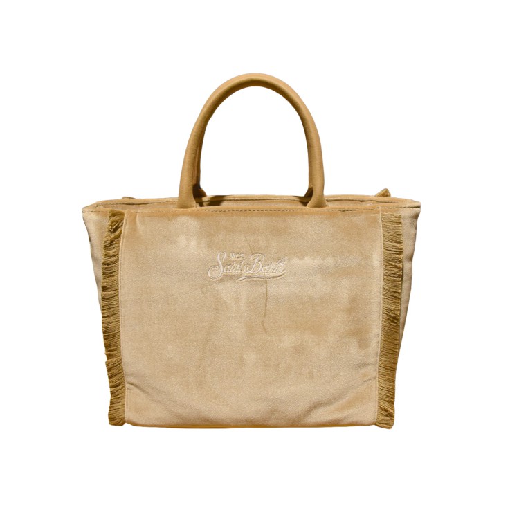 SAINT BARTH Borsa Colette velvet beige bambina