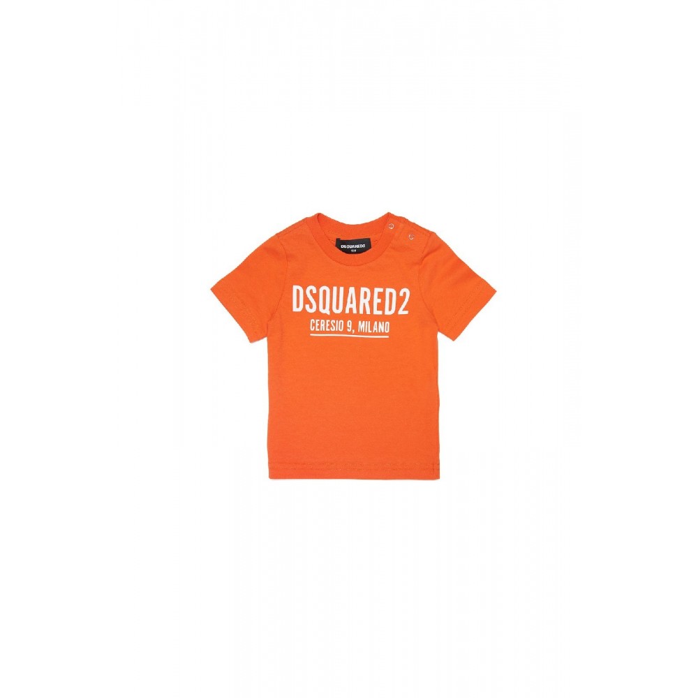 DSQUARED T-shirt arancione...