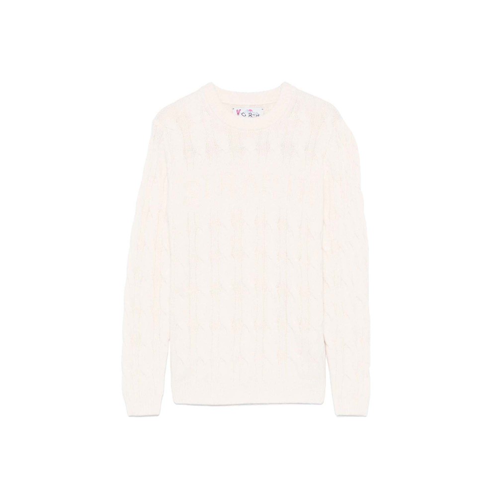 SAINT BARTH Maglione bianco...