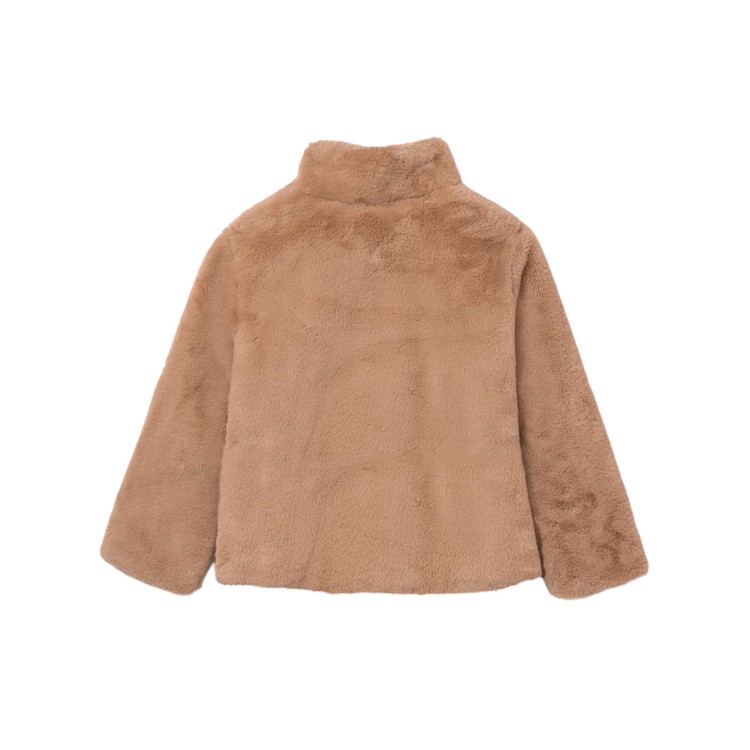 MAYORAL Pellicciotto cammello con zip bambina