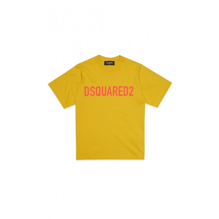 DSQUARED T-shirt arancione bambina