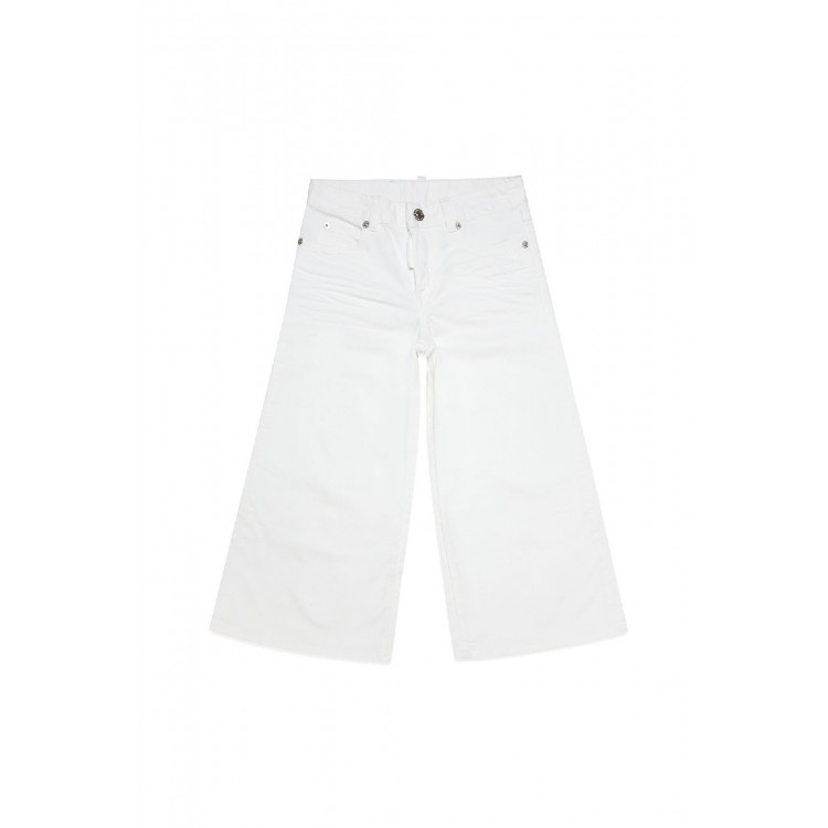 DSQUARED Pantalone bianco bambina