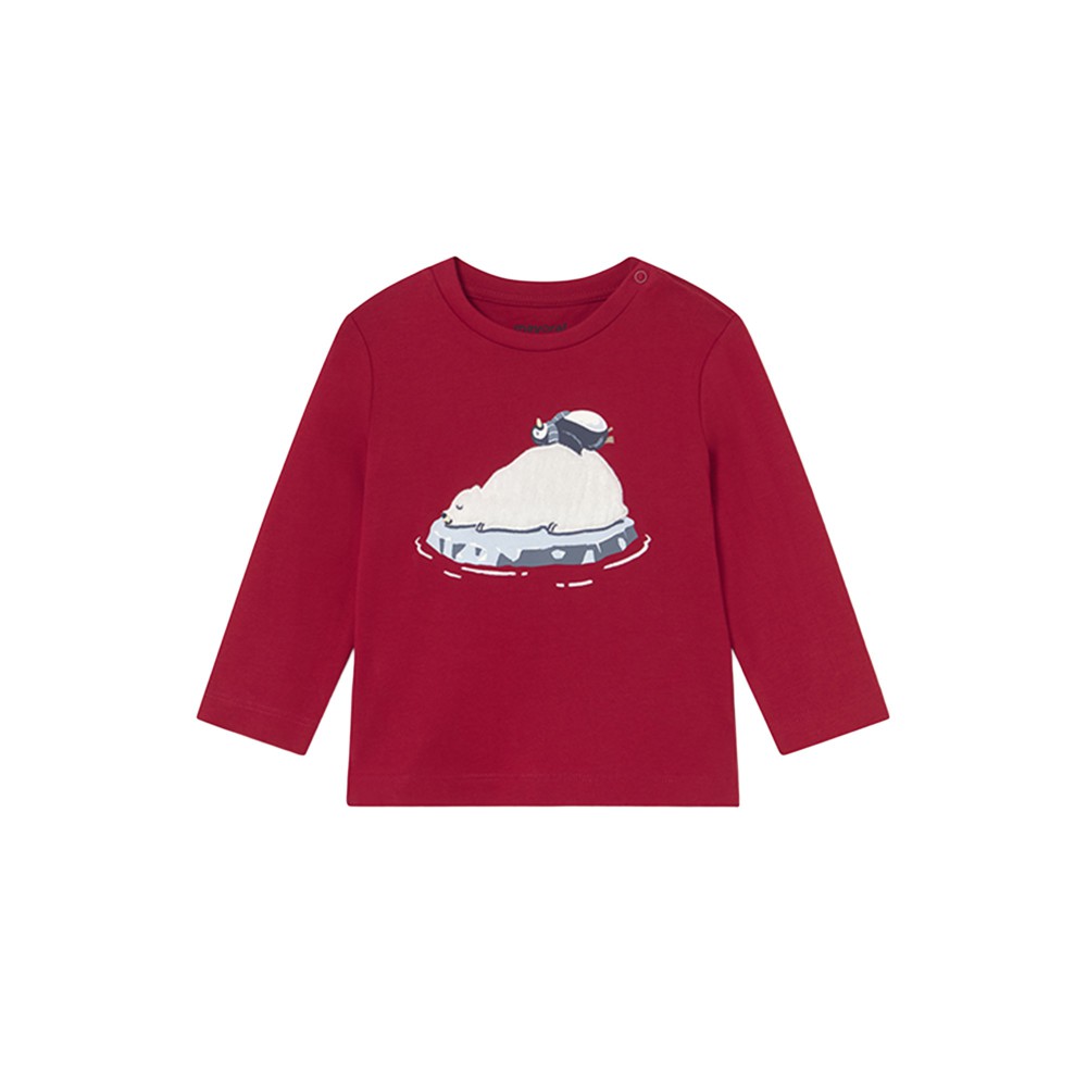 MAYORAL T-shirt rossa con...