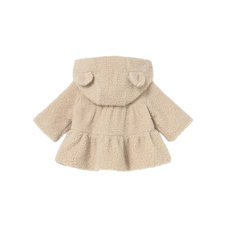 MAYORAL NEWBORN Felpa beige teddy full-zip neonata