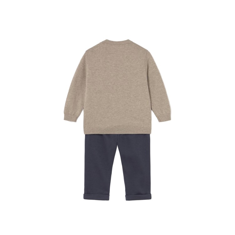 MAYORAL Set 2 pezzi blu pantalone e maglia neonato