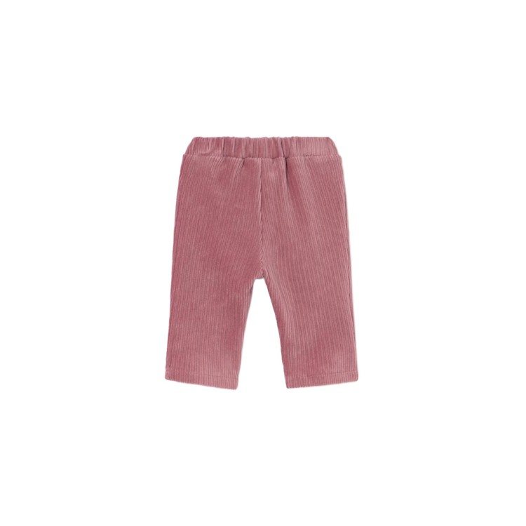 MAYORAL NEWBORN Pantalone rosa in velluto a costine neonata