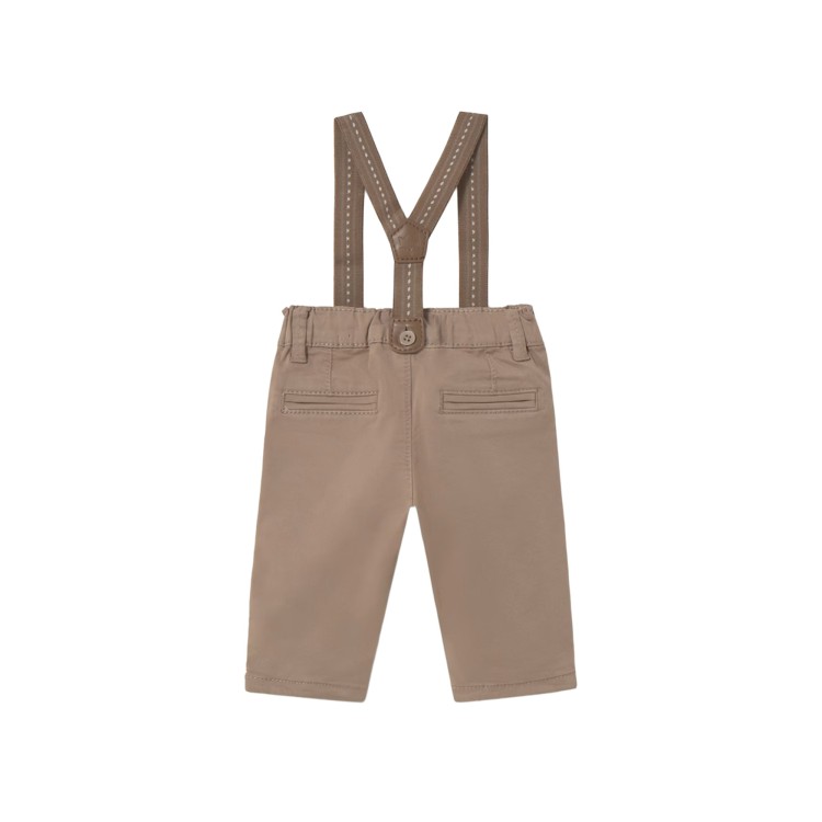 MAYORAL NEWBORN Pantalone terra con bretelle neonato