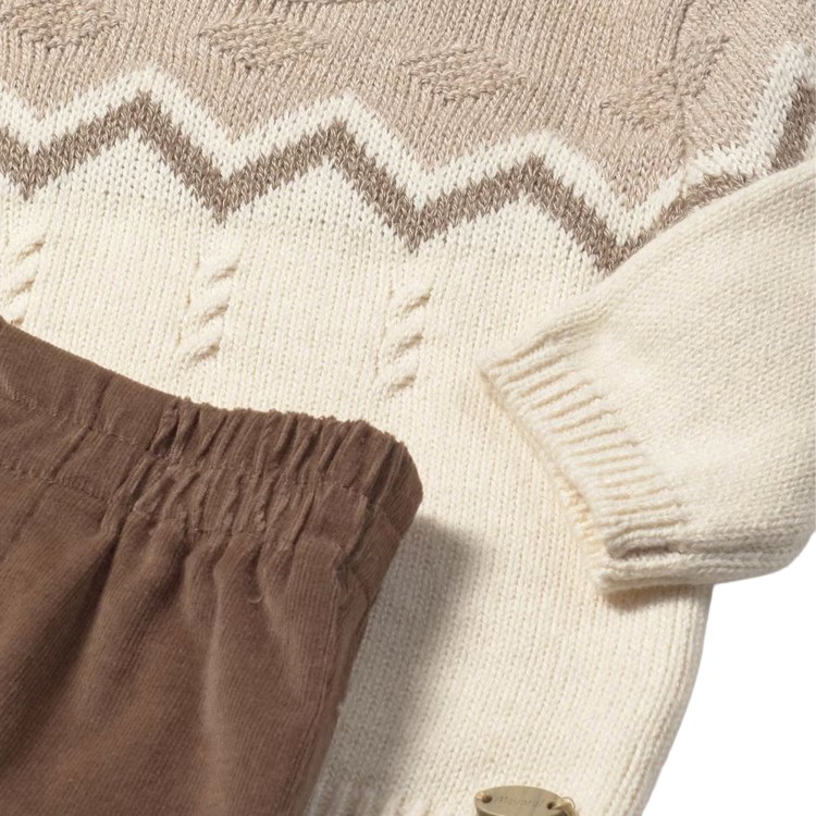 MAYORAL NEWBORN Set 2 pezzi cacao pantalone e maglia neonato