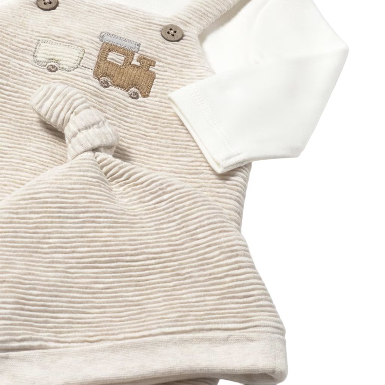 MAYORAL NEWBORN Set 2 pezzi beige tutina e cappello neonato