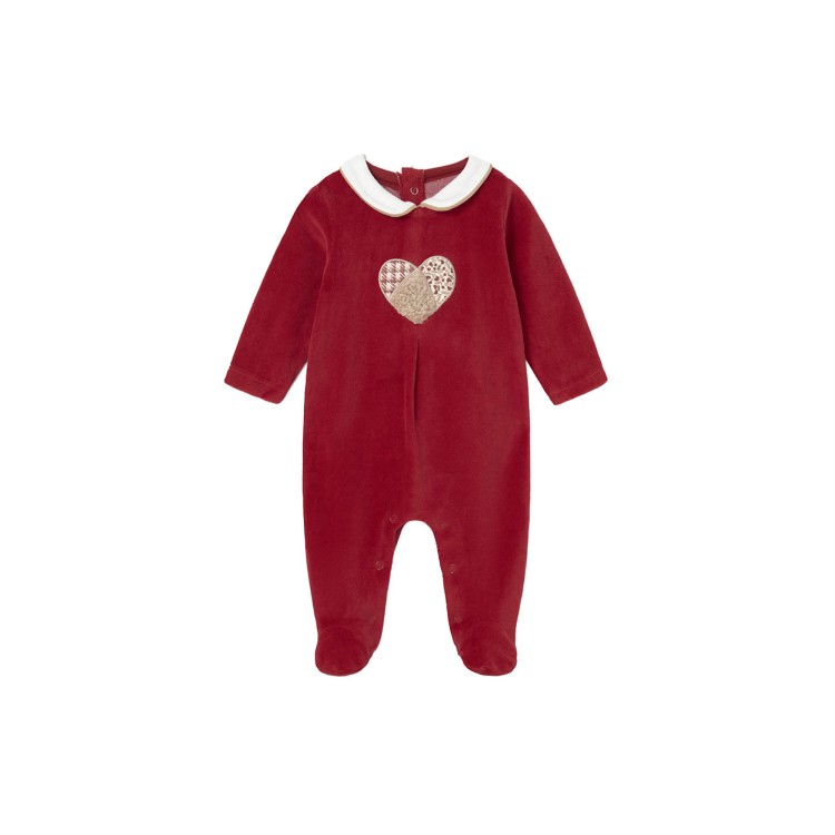 MAYORAL NEWBORN Set 2 tutine in ciniglia bianca e amarena neonata