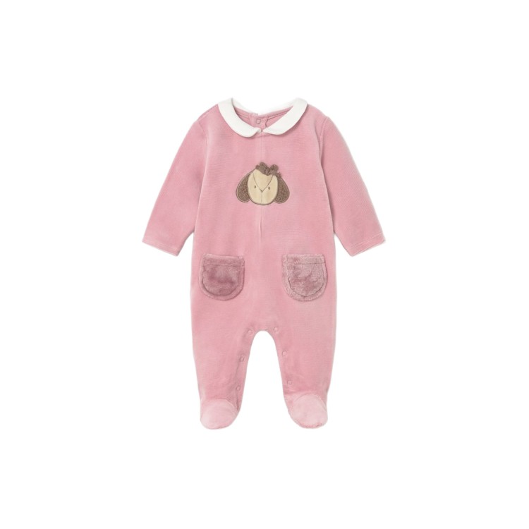 MAYORAL NEWBORN Set 2 tutine in ciniglia rosa neonata