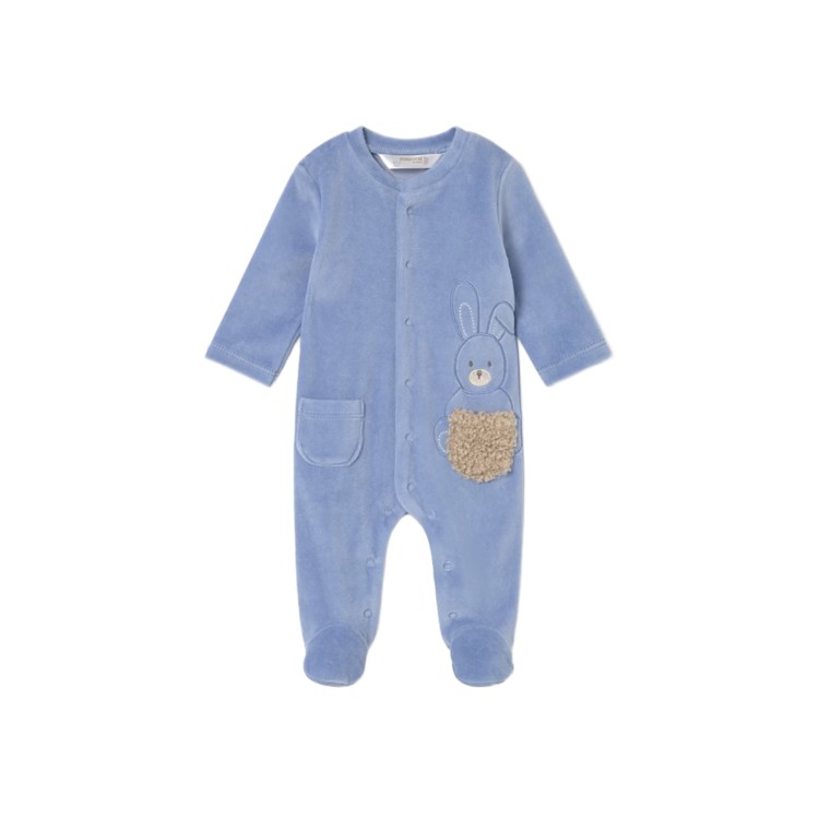 MAYORAL NEWBORN Set 2 tutine in ciniglia celesti neonato
