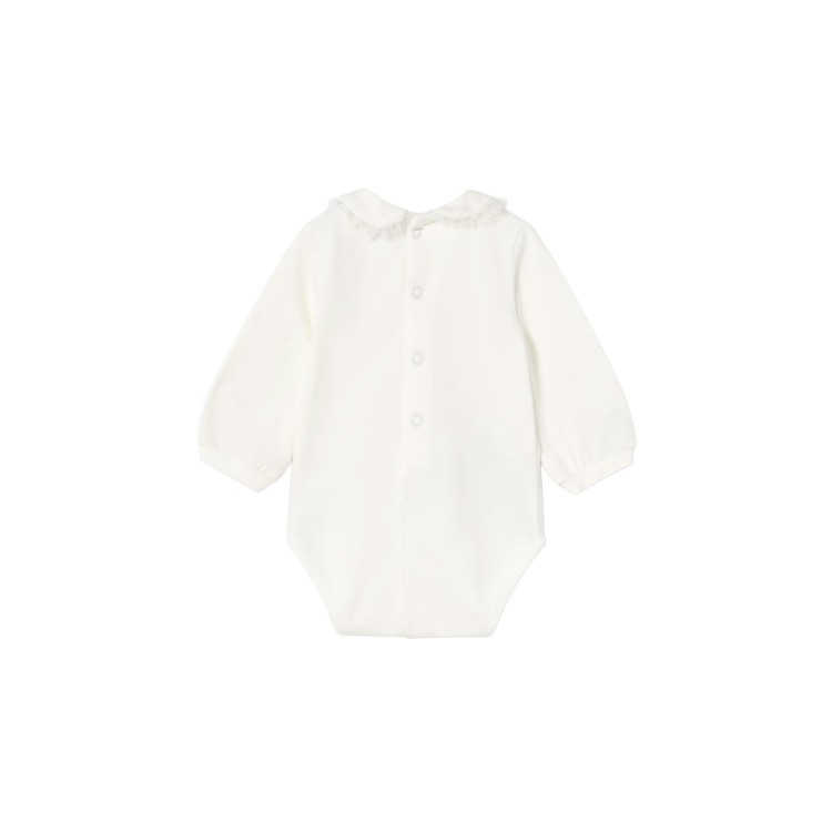 MAYORAL NEWBORN Completo 3 pezzi bianco neonata
