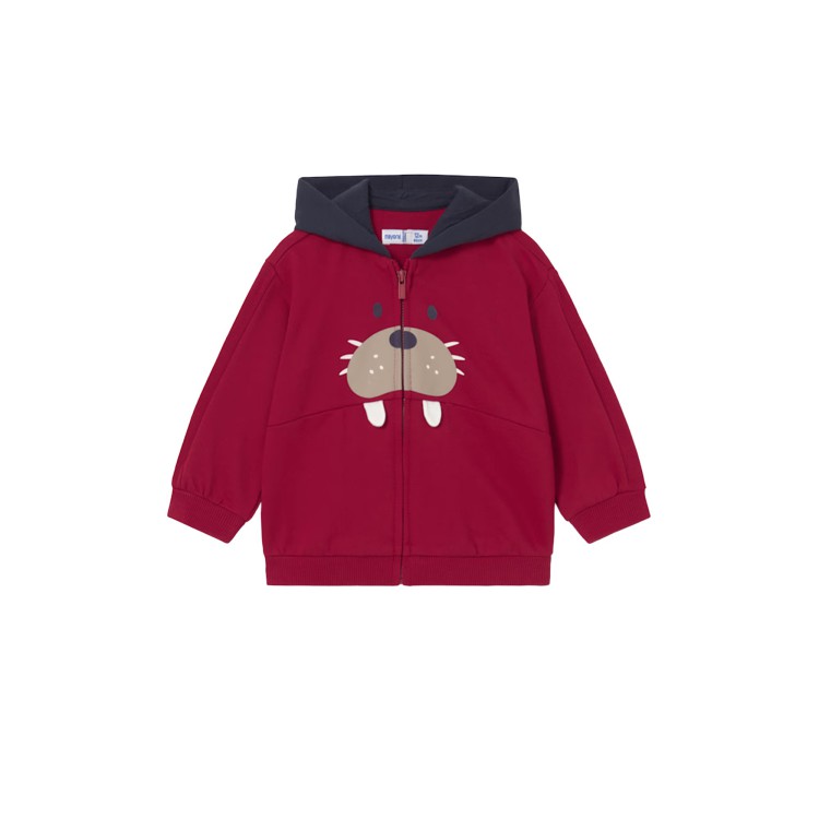 MAYORAL Completo 3 pezzi sportivo rosso neonato