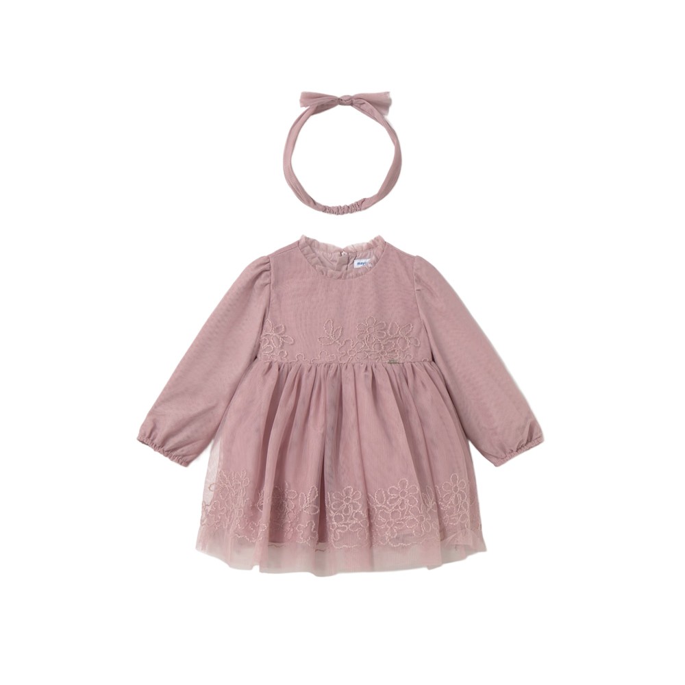 MAYORAL Abito rosa in tulle...