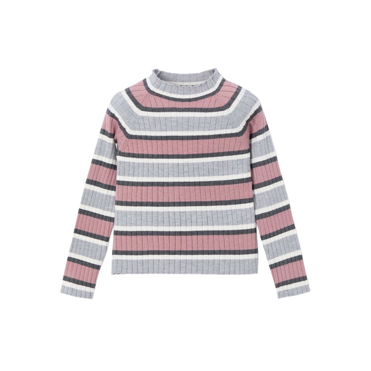 MAYORAL Maglia dolcevita a righe bambina