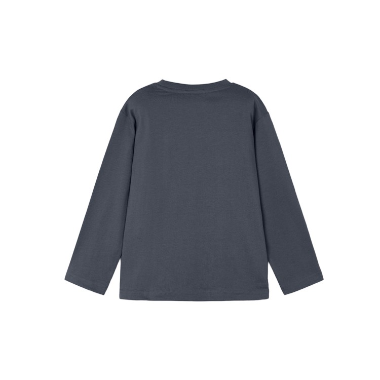 MAYORAL T-shirt blu navy a maniche lunghe stampa bambino