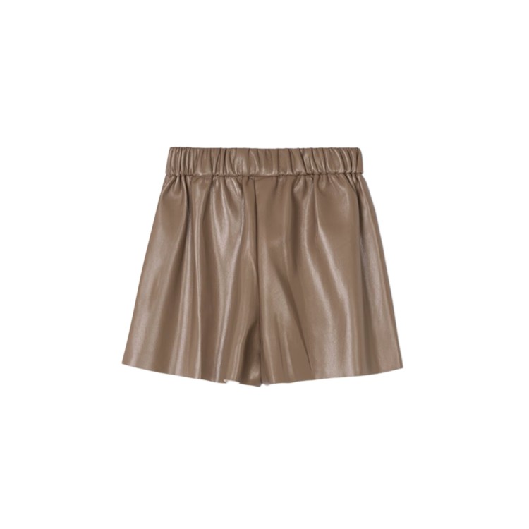 MAYORAL Bermuda corto caffè in similpelle bambina