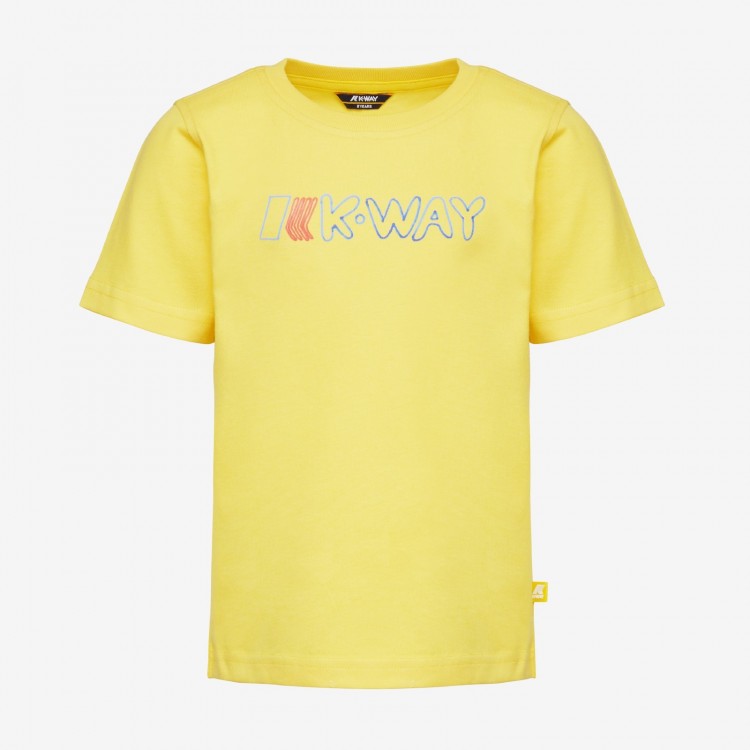 K-WAY T-shirt gialla bambino