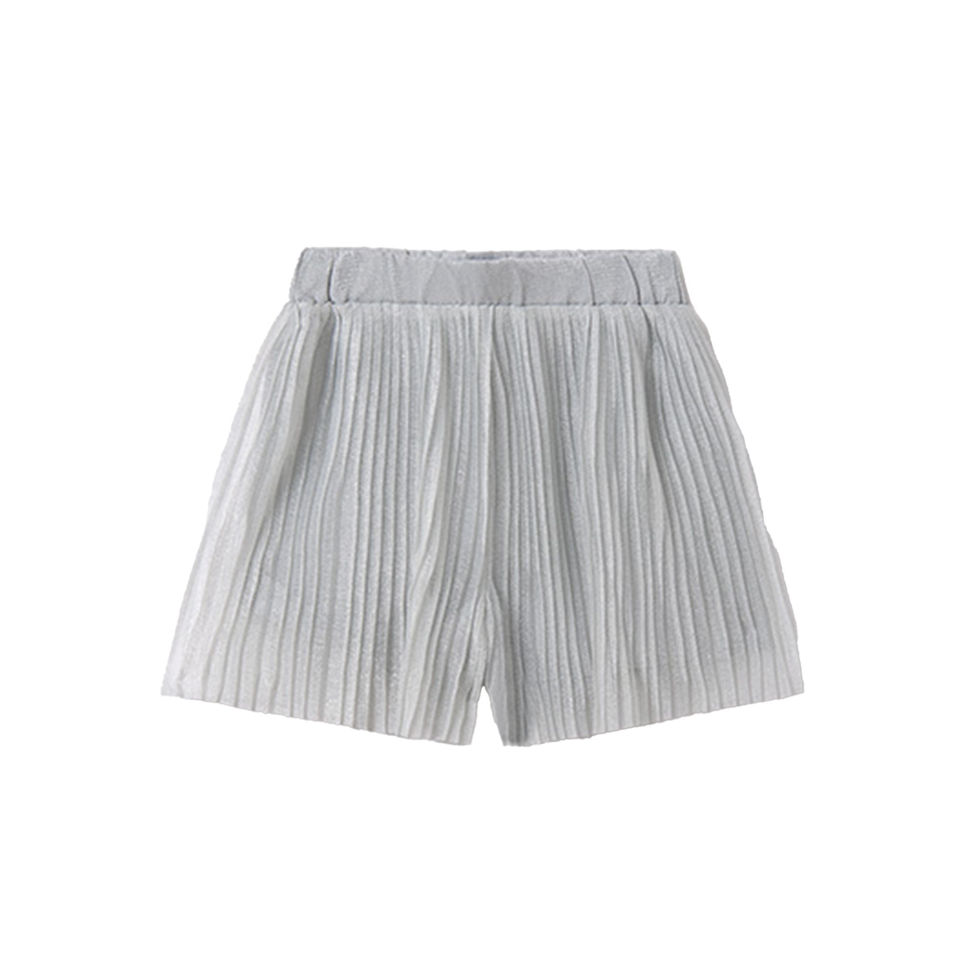 MAYORAL Shorts argento plissettati bambina