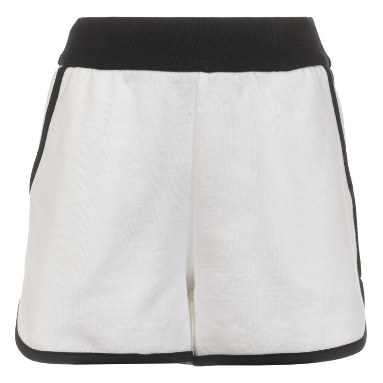 BALMAIN Short bianco e nero per bambina