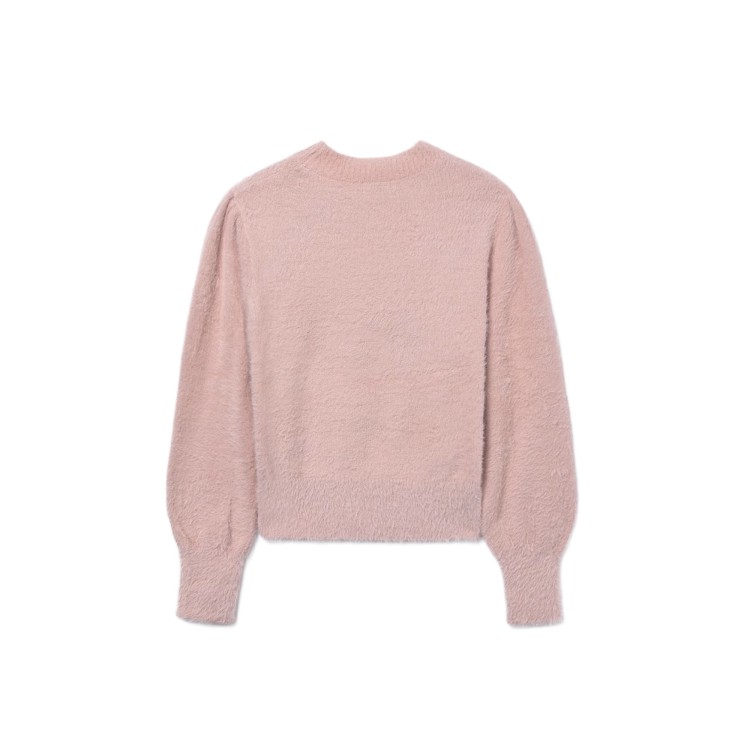 MAYORAL Maglione rosa pellicciotto bambina