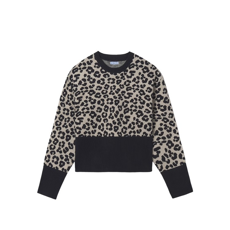 MAYORAL Maglione leopardato bambina