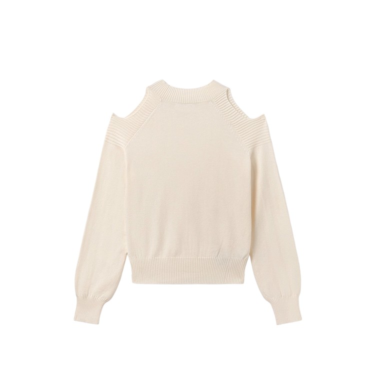 MAYORAL Maglione sabbia cut out bambina