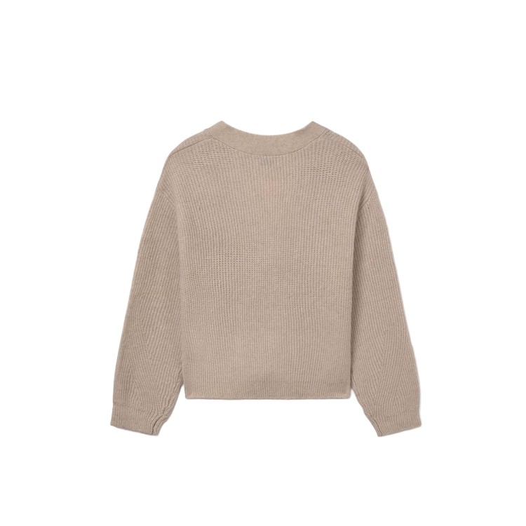 MAYORAL Cardigan beige in maglia bambina