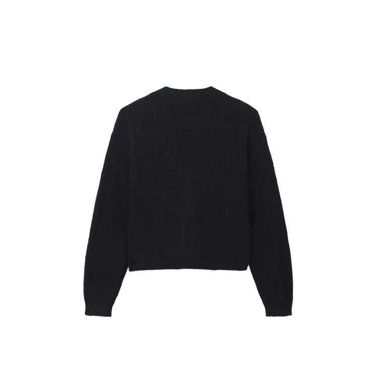 MAYORAL Cardigan nero in maglia bambina