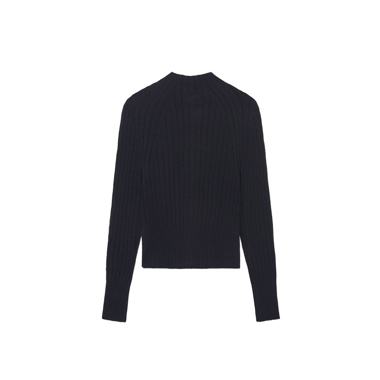 MAYORAL Felpa nera full-zip in maglia bambina