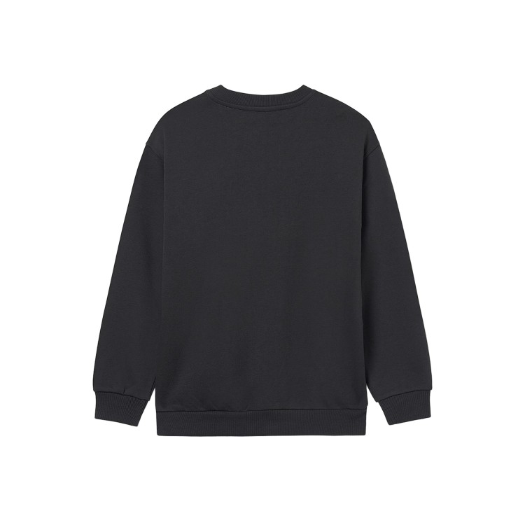 MAYORAL Felpa nera girocollo goffrata bambino