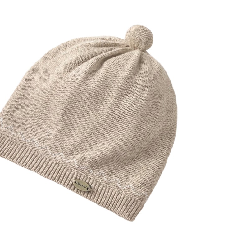 MAYORAL NEWBORN Cappello sabbia tricot neonati