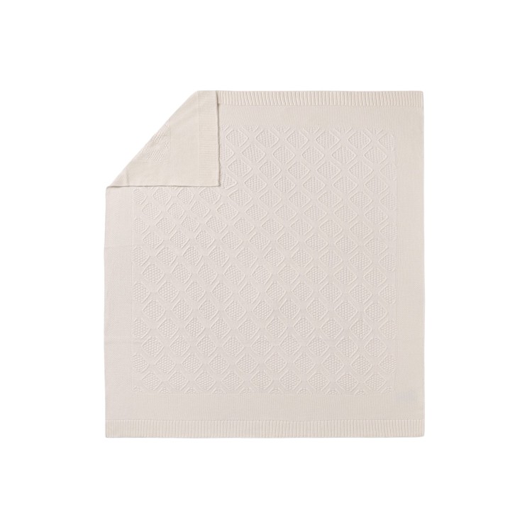 MAYORAL NEWBORN Copertina panna in cotone neonati