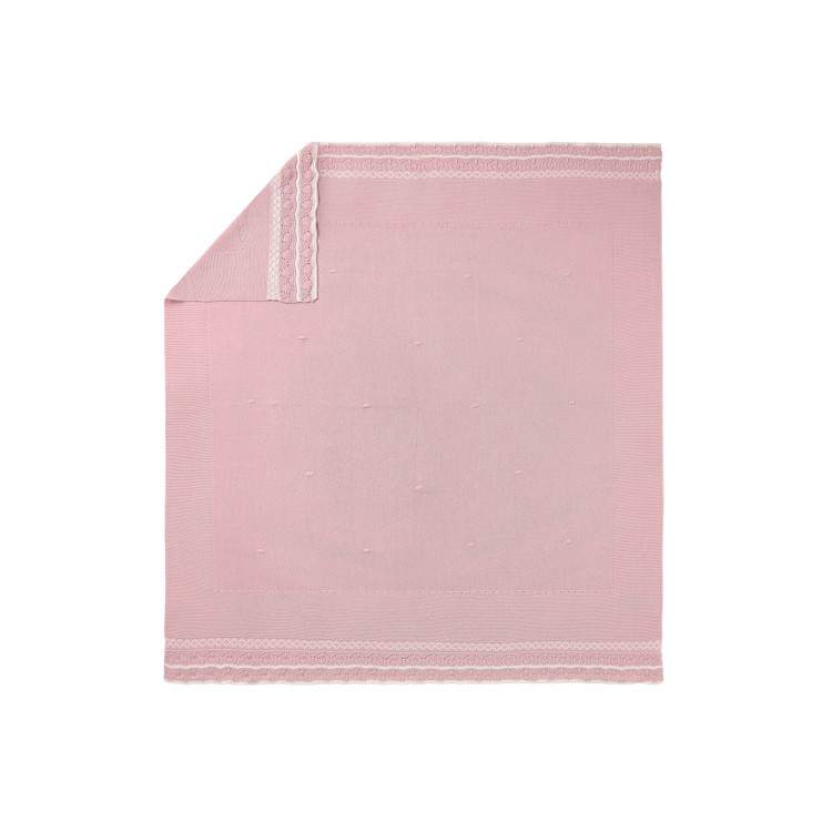 MAYORAL NEWBORN Copertina rosa in cotone neonata