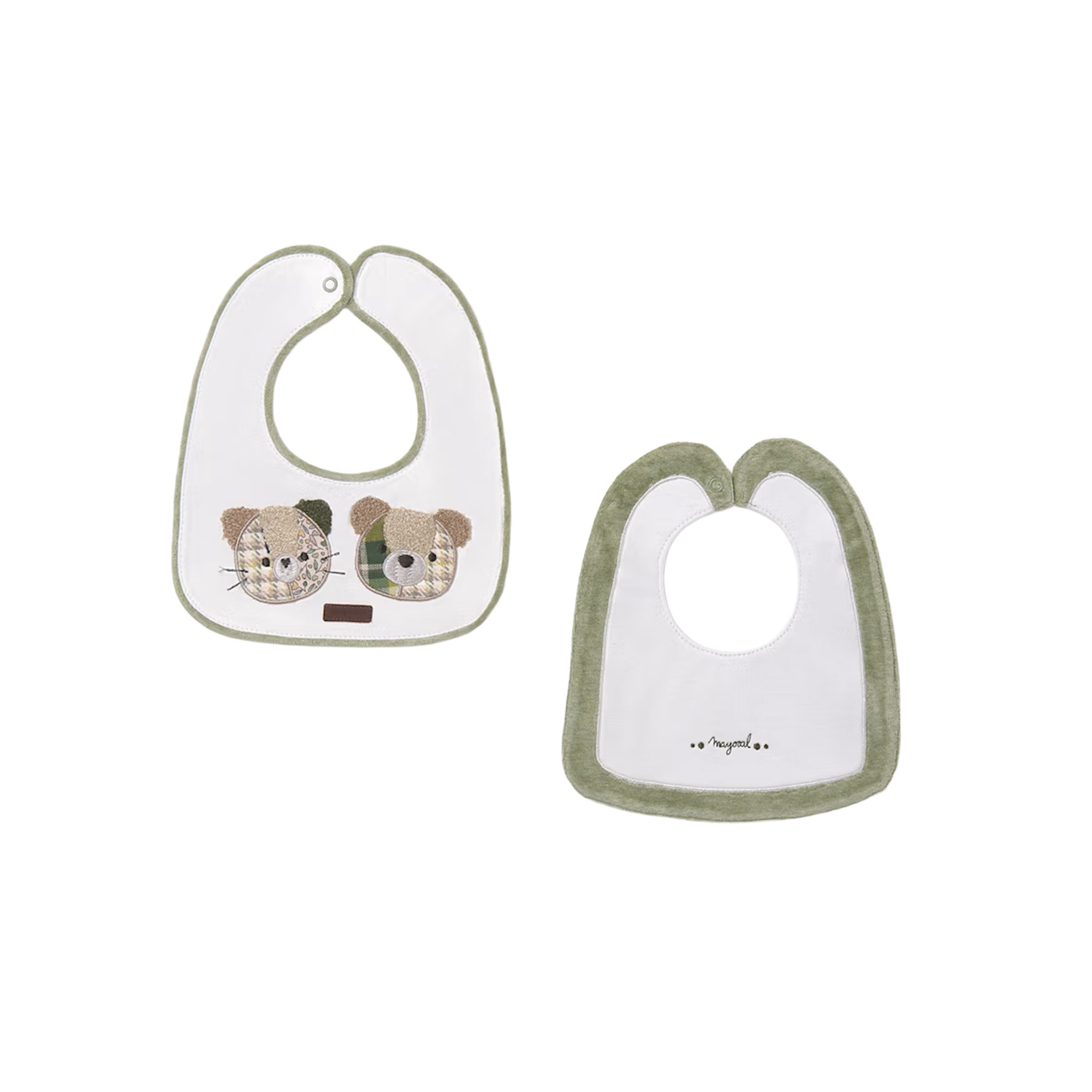 MAYORAL NEWBORN Set 2 bavette verdi neonati