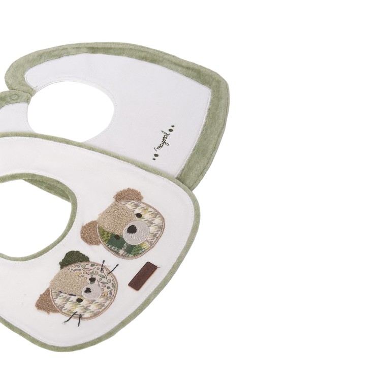 MAYORAL NEWBORN Set 2 bavette verdi neonati