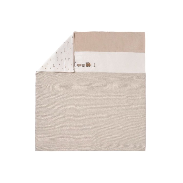MAYORAL NEWBORN Copertina beige con ricami neonati