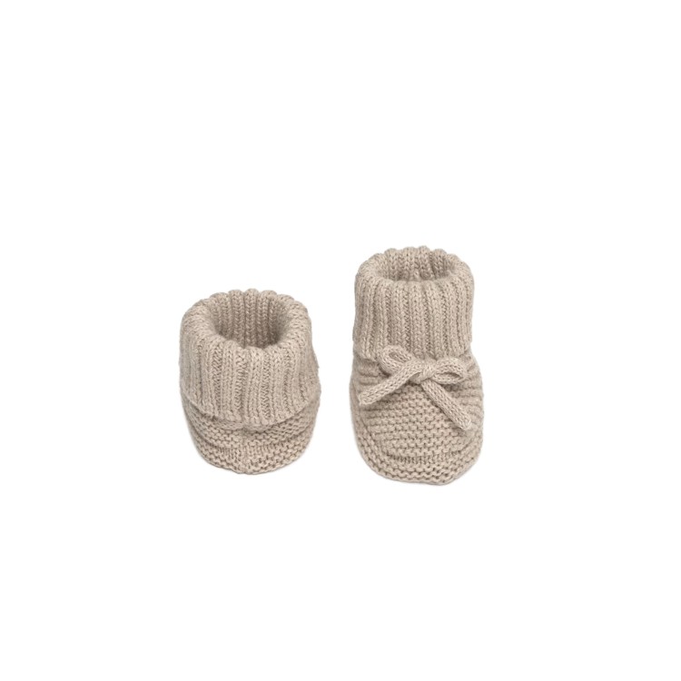 MAYORAL NEWBORN Scarpine sabbia tricot neonati