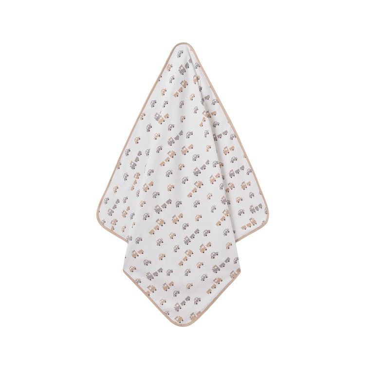 MAYORAL NEWBORN Asciugamano bianco con motivo neonati