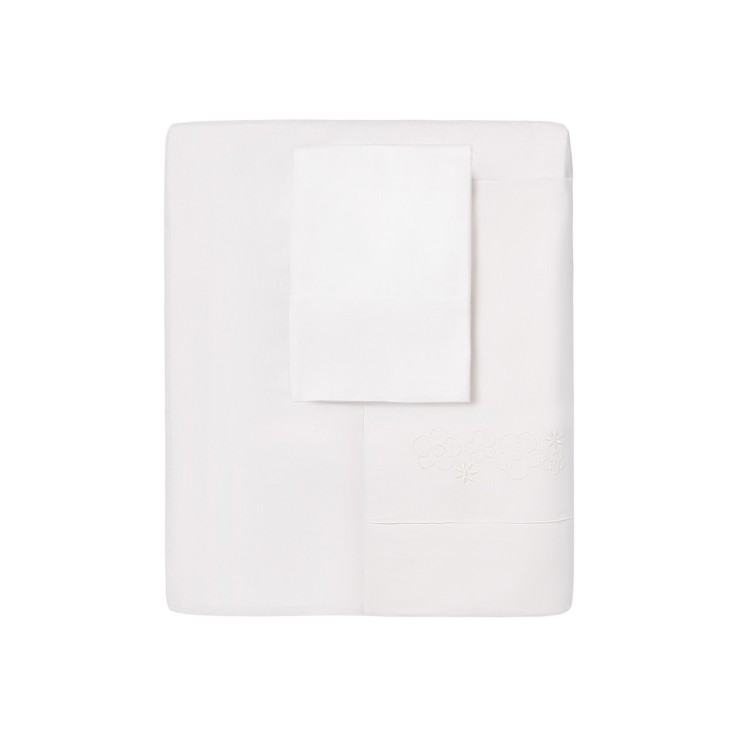 MAYORAL NEWBORN Set lenzuolo culla con ricami bianchi neonati