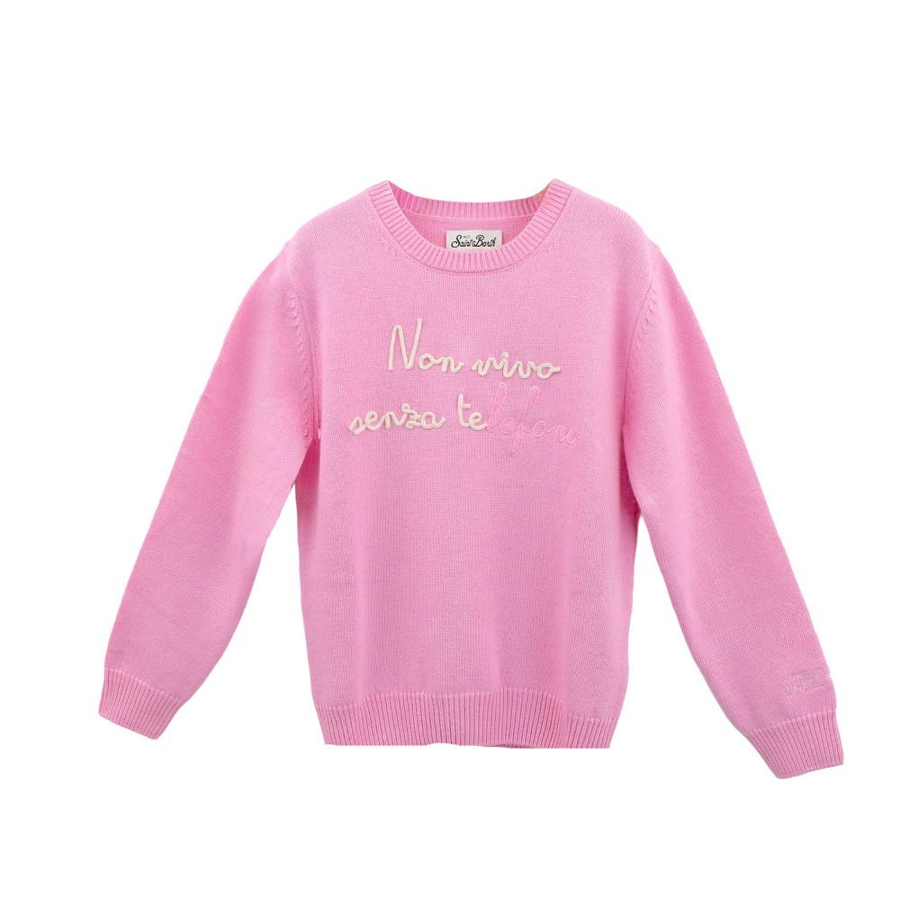 SAINT BARTH Maglione rosa...