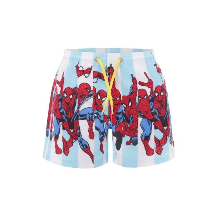 SAINT BARTH Costume celeste con stampa Spiderman bambino