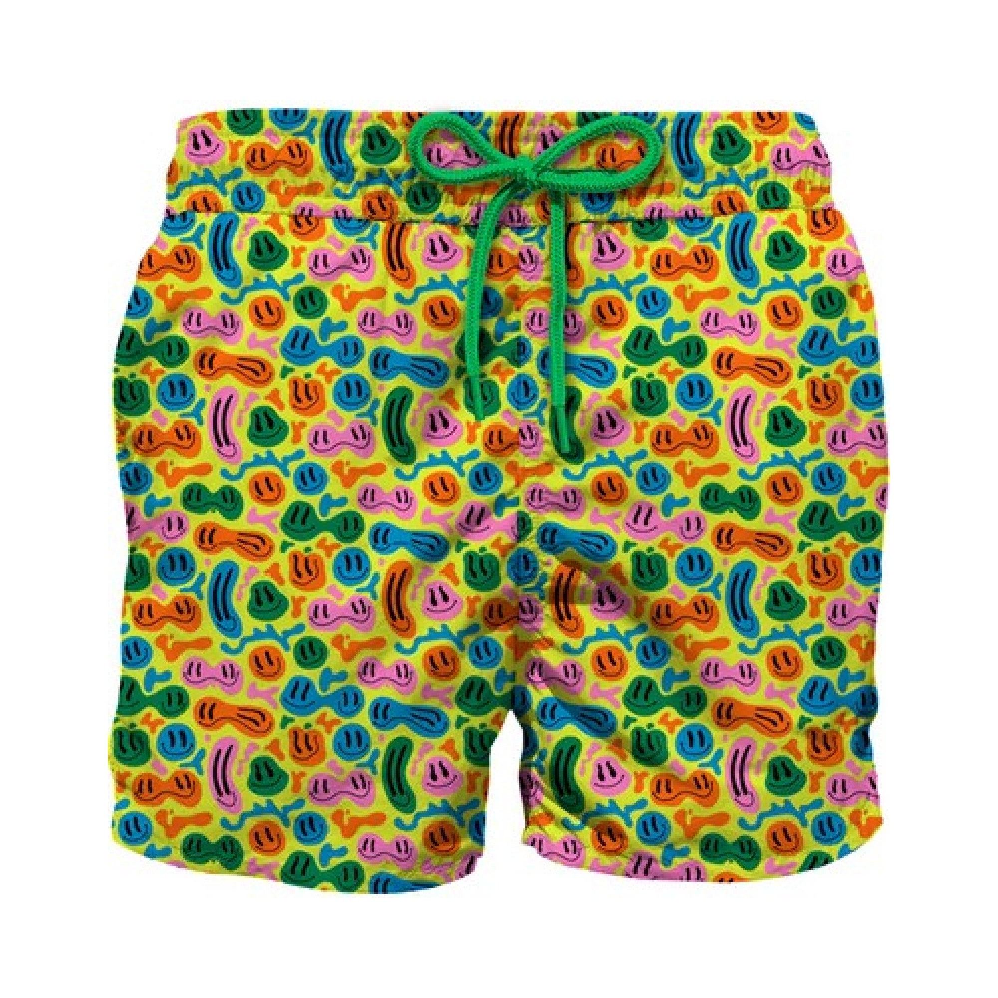 SAINT BARTH Costume da bagno da bambino leggero giallo  stampa faces