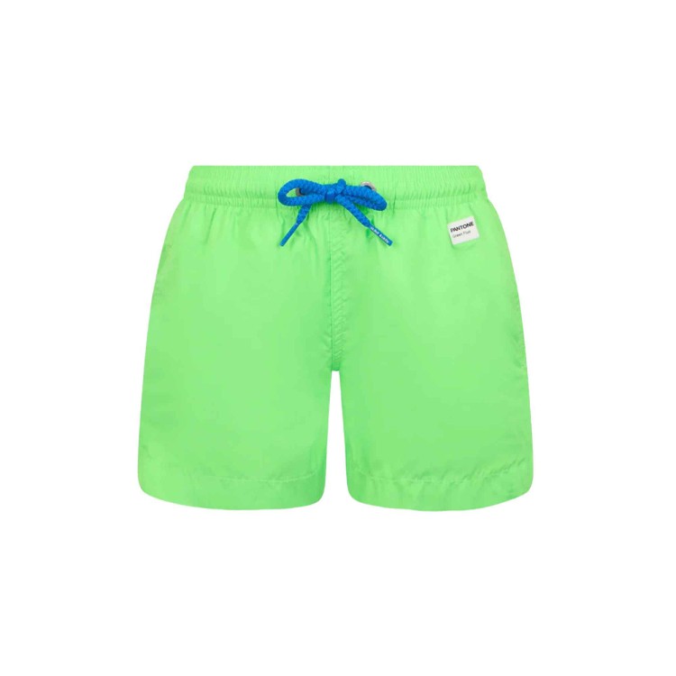 SAINT BARTH Costume verde fluo Pantone bambino